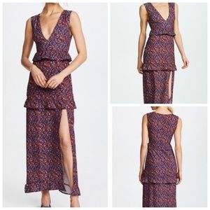 NWOT ShopBop Nightwalker The Elsa Dress (Korali) - Floral Maxi Dress - Size XS